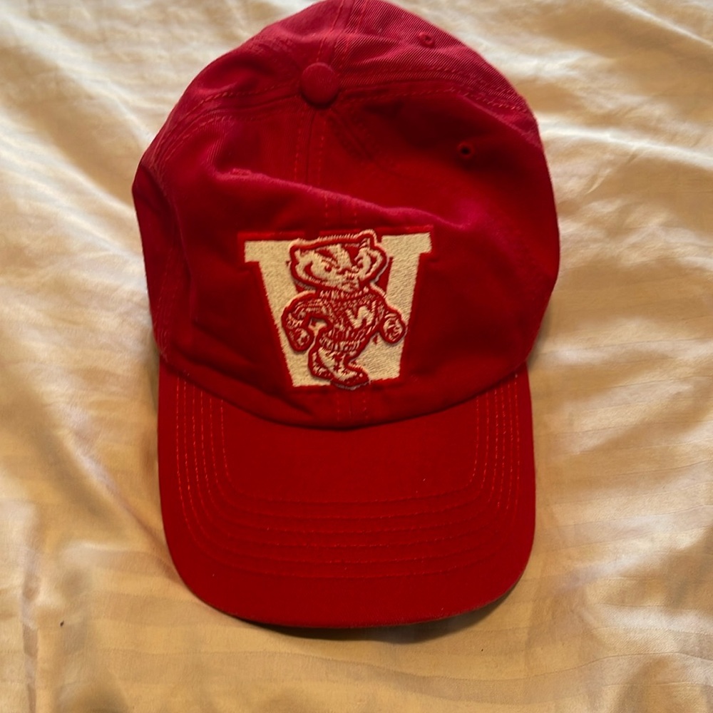 Bucky! Bucky! Bucky! University of Wisconsin hat size medium.